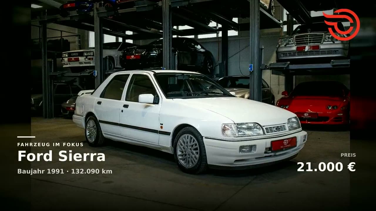 Ford Sierra example for an OnlyCars vehicle video